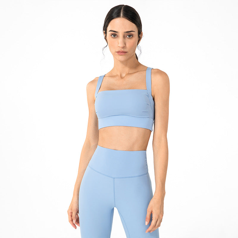 Underwear for Sweating Sports Shockproof Nude Feel Running Yoga Vest