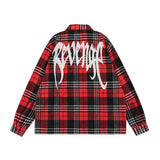 Cardigan Baseball Jacket Spring and Autumn Avengers Letter Embroidered Plaid Shirt Casual Loose Zip Coat