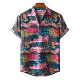 Camp Collar Shirt Floral Short Sleeve Shirt