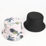 Bucket Hat Fishing Cap Cotton Print Fisherman Hat Pattern Printing Bucket Hat Female Sun Hat Tide