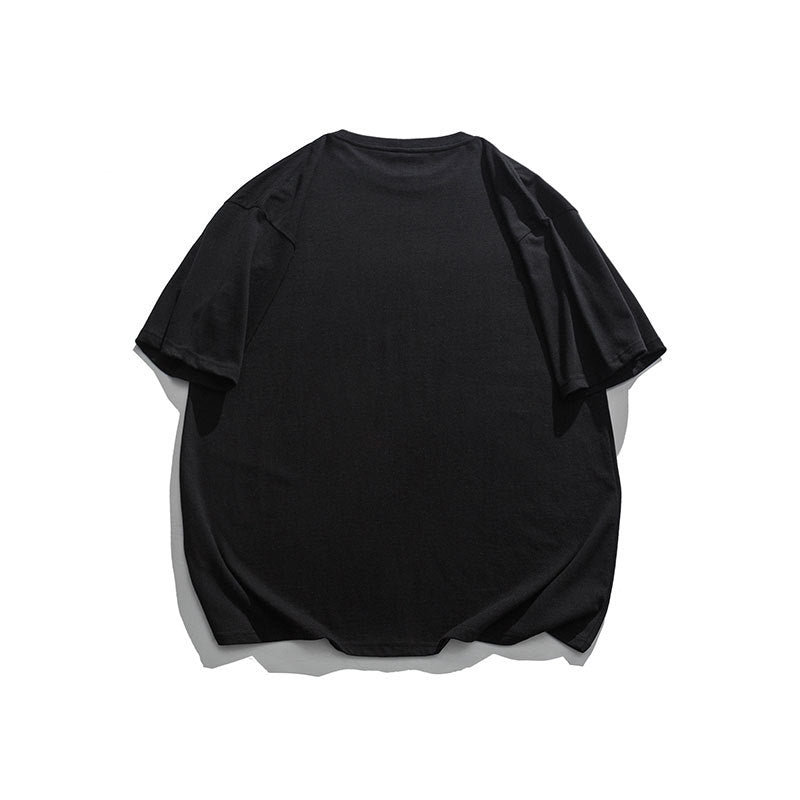 Men T Shitrs Lightning Letter 3D Printed Round Neck