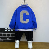 Toddler Boys Jackets Boys' Jacket Spring and Autumn Baseball Uniform