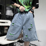 Men Denim Shorts Summer Men's Jeans Shorts Loose