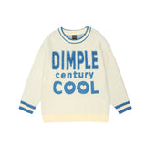 Men Sweater Embroidery Letter Color Matching Sweater Men's Pullover Top