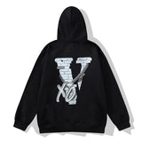 Kanye West Sunday Service Hoodie Wall & Metal Necklace Printed Velvet Padded Hooded Sweatshirt