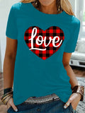 Valentine's Day T Shirt Men's Short-Sleeved European and American Top T-shirt