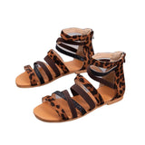 Women Open Toe Sandals Flats Summer Hollowed Leisure Sandals for Women
