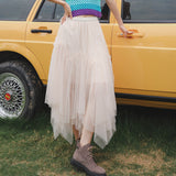 Coachella Music Festival Outfits Autumn/Winter Tulle Skirt Spring/Summer Long Dress