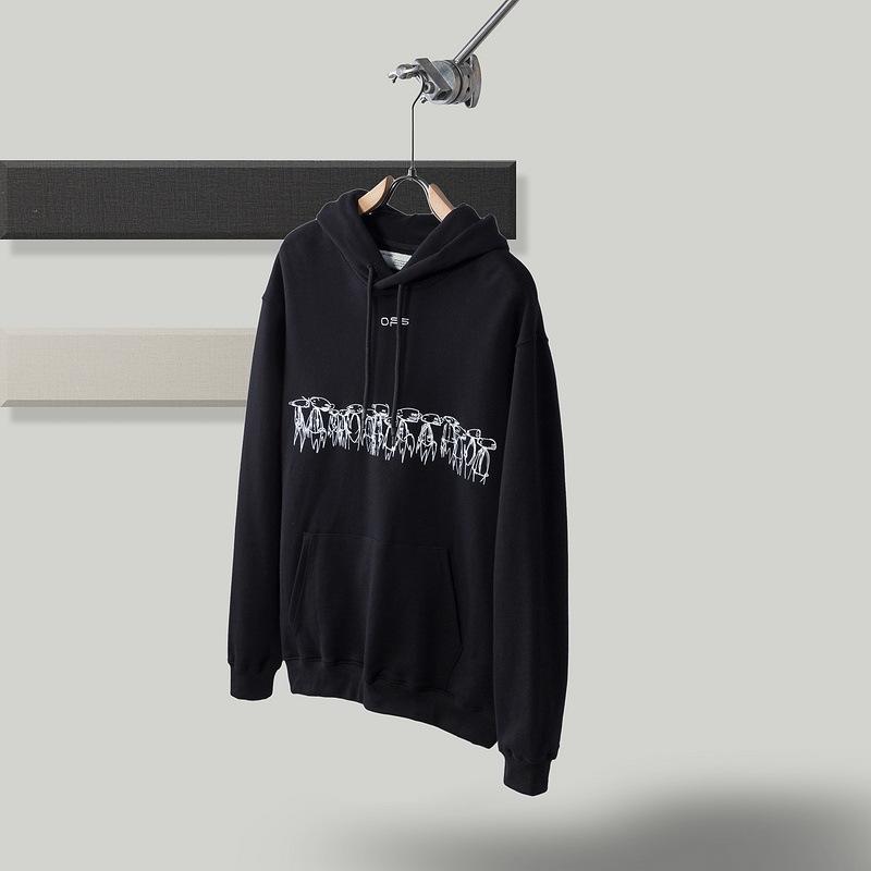 Off White Hoodie With Arrow Print Cotton Hoodie Arrow Men Owt