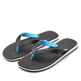 Flip Flops Summer Rubber Flip Flops Men's Trendy Men Slippers Outdoor Beach Non-Slip Outdoor Leisure Sandals