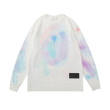 Man Fall Outfits Heart Printing Long-Sleeved T-shirt Men's Top Printed T-shirt Autumn