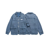 Men Denim Jackets Autumn Denim Suit Men's and Women's Jackets and Coats