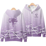 Anime Hoddies Original God Anime Clothing Zipper Hooded Sweater