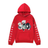 Anime Hoddies Naruto Sweatshirt Anime Autumn and Winter Fleece-Lined Hoodie Coat