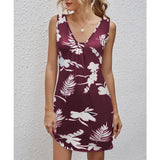 Modern Gypsy Outfits V-neck Printed Dress