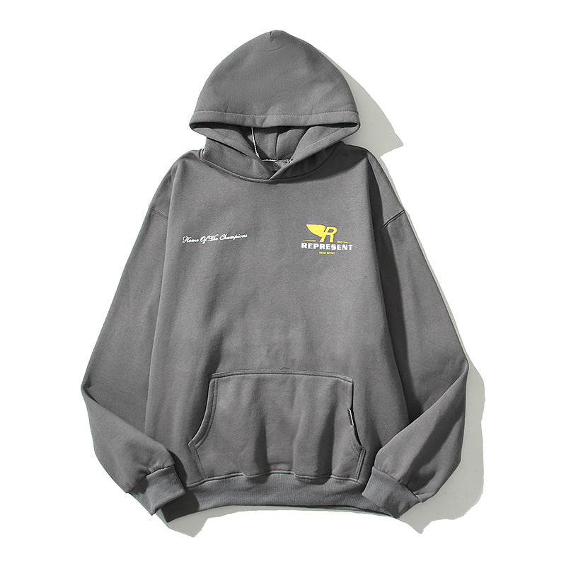 Kanye West Sunday Service Hoodie Autumn And Winter Letter Printed Hoodie Fleece-Lined Couple