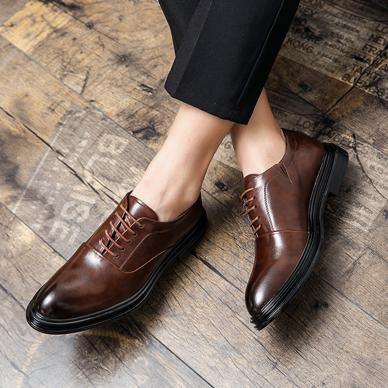 Men's Loafers Relaxedfit Slipon Loafer Men Shoes Casual Leather Shoes Men Black Business Formal Wear Shoes