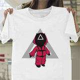 Squid Game Costume round Six Cute Pattern Printed Short Sleeve T-shirt