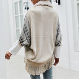 Women's Cardigan Sweater Coat for Autumn and Winter Shawl Cape