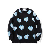 Men Sweater Men's High Street Fashion Brand Loose round Neck Sweater