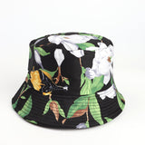 Bucket Hat Fishing Cap Cotton Print Fisherman Hat Female Sun-Proof Bucket Hat Fashion Sun Hat