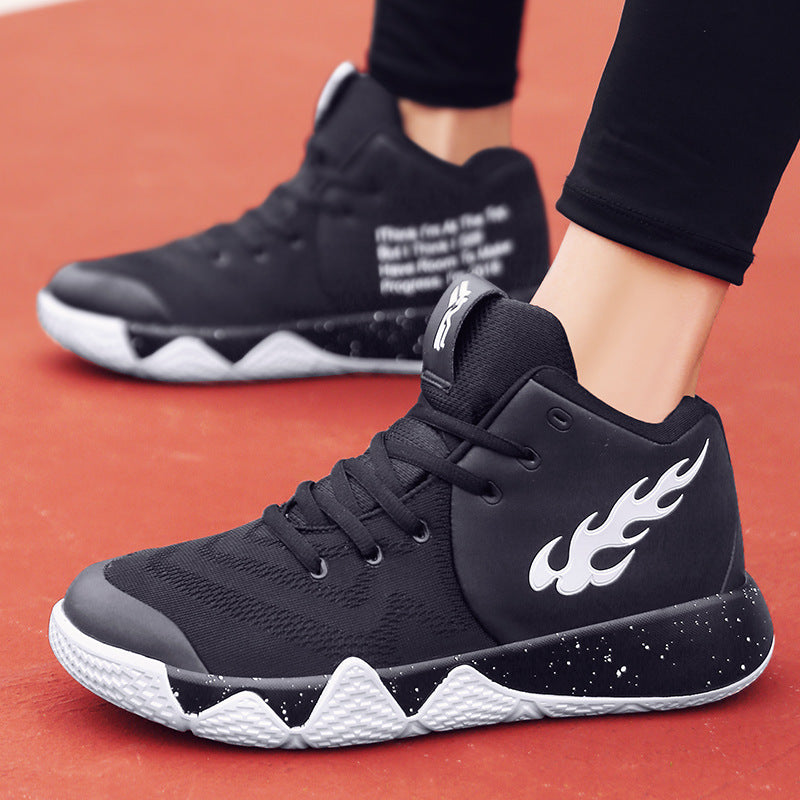Basketball Shoes Men's High-Top Mesh Basketball Shoes Outdoor Casual Sneakers