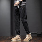 Cuffed Cargo Pants Men's Spring and Summer Pants Men's Spring Loose