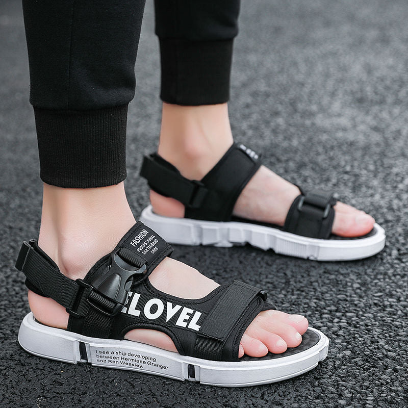 Men Sandals Indoor and Outdoor Beach Sandals Sport Flip Flops Comfort Casual Sandal Summer Sandals Men plus Size Shoes Non-Slip Beach Shoes