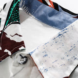 Men T Shitrs Butterfly Pattern Printing Lapel