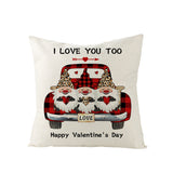 Valentine's Day Pillow Covers 4 Piece Random Styles Together, Love Car Home Pillow Cushion Cover