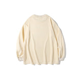 Man Fall Outfits Long-Sleeved T-shirt Men and Women Loose Autumn and Winter Hip Hop Casual