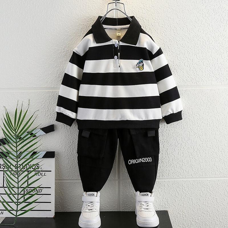 Toddler Boys Sweater Autumn Clothing Suit Boys' Hooded Sweater