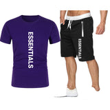 Fog Fear Of God T Shirt & Shorts 2 Piece Set Loose T-Shirt Cotton Men'S Casual Male