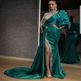 Long Homecoming Dresses Fishtail Silver Stage Dress