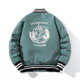 Varsity Jacket Autumn And Winter Embroidered Jacket Baseball Uniform Women'S Cotton