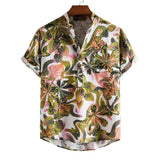 Camp Collar Shirt Ethnic Print