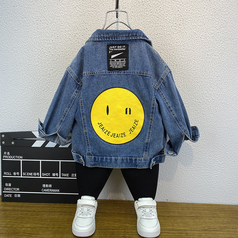 Toddler Boys Jackets Boys' Denim Jacket Spring and Autumn Spring