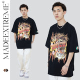 Y2g Shirts for Boys Summer Short-Sleeved T-shirt Retro Men