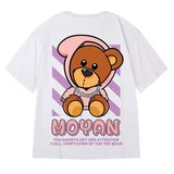 Men T-Shirts Loose Printed Oversize Half Sleeve