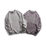 Crew Neck Sweatshirts for Men Men's Autumn Sweater Personalized Beaded Letter Embroidered Top Men's