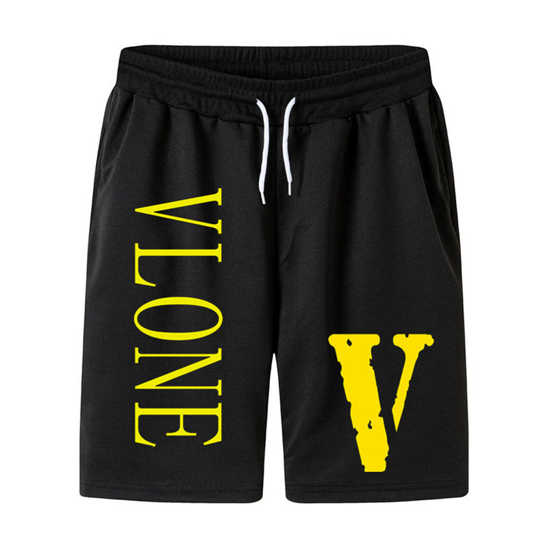 Vlone Shorts Men'S Summer Casual Sports Pants Loose Pants