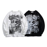 Crew Neck Sweatshirts Men's Autumn Loose Couple Casual Pullover