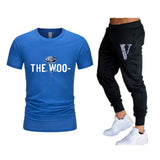 Vlone T Shirts & Pants 2 Piece Set Summer Men'S Short Sleeve T-Shirt Loose Leisure Sports