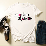 Squid Game Costume Printed Men's and Women's Loose round Neck Short Sleeve T-shirt