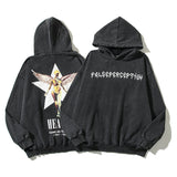 Kanye West Sunday Service Hoodie Autumn And Winter Embroidery Distressed Cut Damaged Hooded Sweater