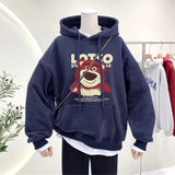 Bearbrick Hoodie Hooded Autumn Sweater Slimming Oversize Ladies