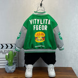 Toddler Boys Jackets Boys' Baseball Jacket Coat Spring and Autumn Jacket Top