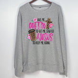 Merry and Bright Sweatshirts round Neck Long Sleeve Sweater Dazzling Color Letters Printed