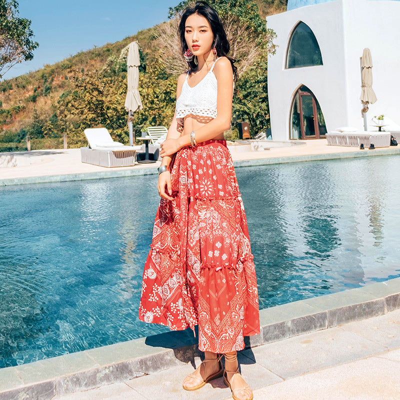 Coachella Music Festival Outfits Skirt Ethnic Skirt Summer