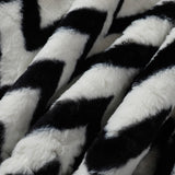 Cardigan Baseball Jacket Corrugated Imitation Rabbit Fur Loose Stand Collar Coat